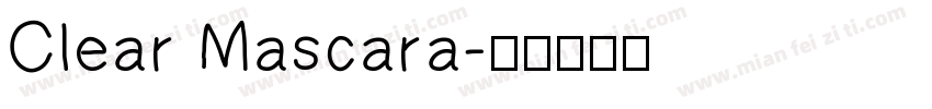 Clear Mascara字体转换